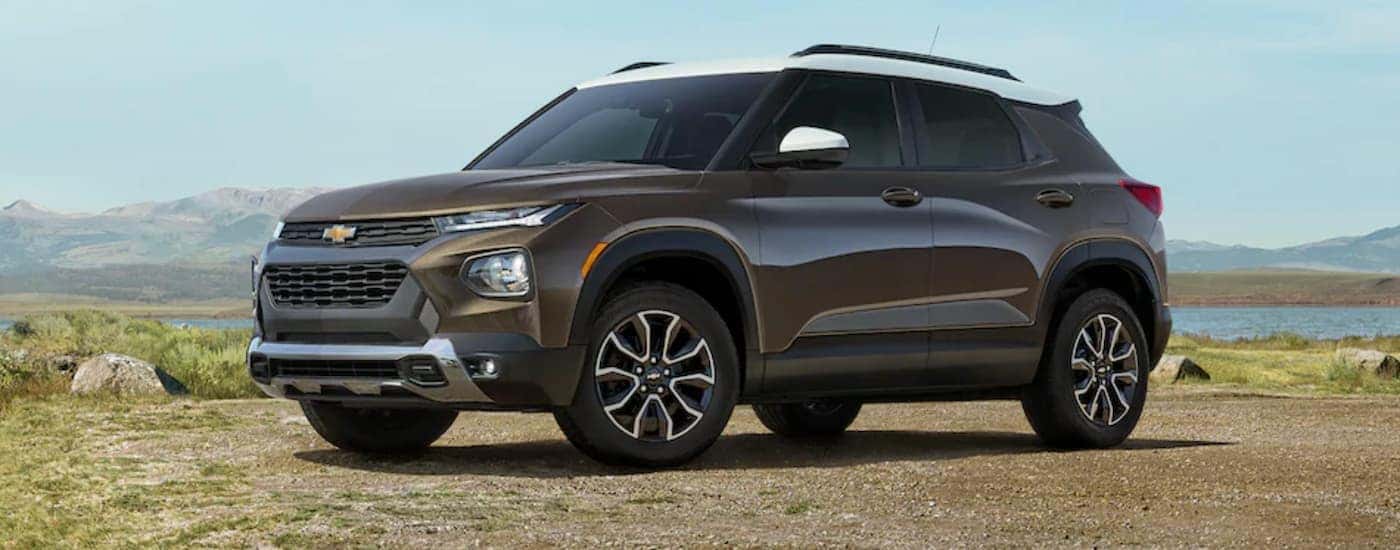 Brown 2021 Chevy Trailblazer parked off-road