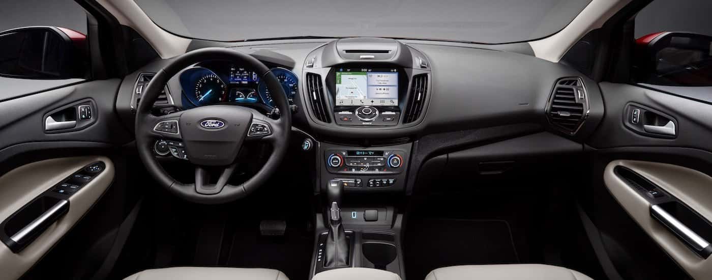 The dashboard of a 2017 Ford Escape is shown.