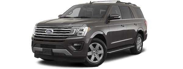 A gray 2021 Ford Expedition is angled left.