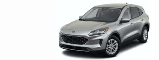 A silver 2021 Ford Escape is angled left.