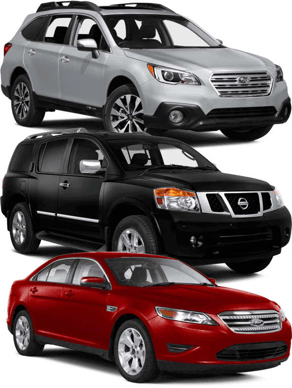 Depaula Mazda wants to buy your used cars - three example cars shown