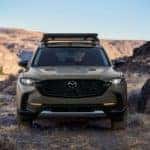 2022 Mazda CX-50 parked on dirt bank