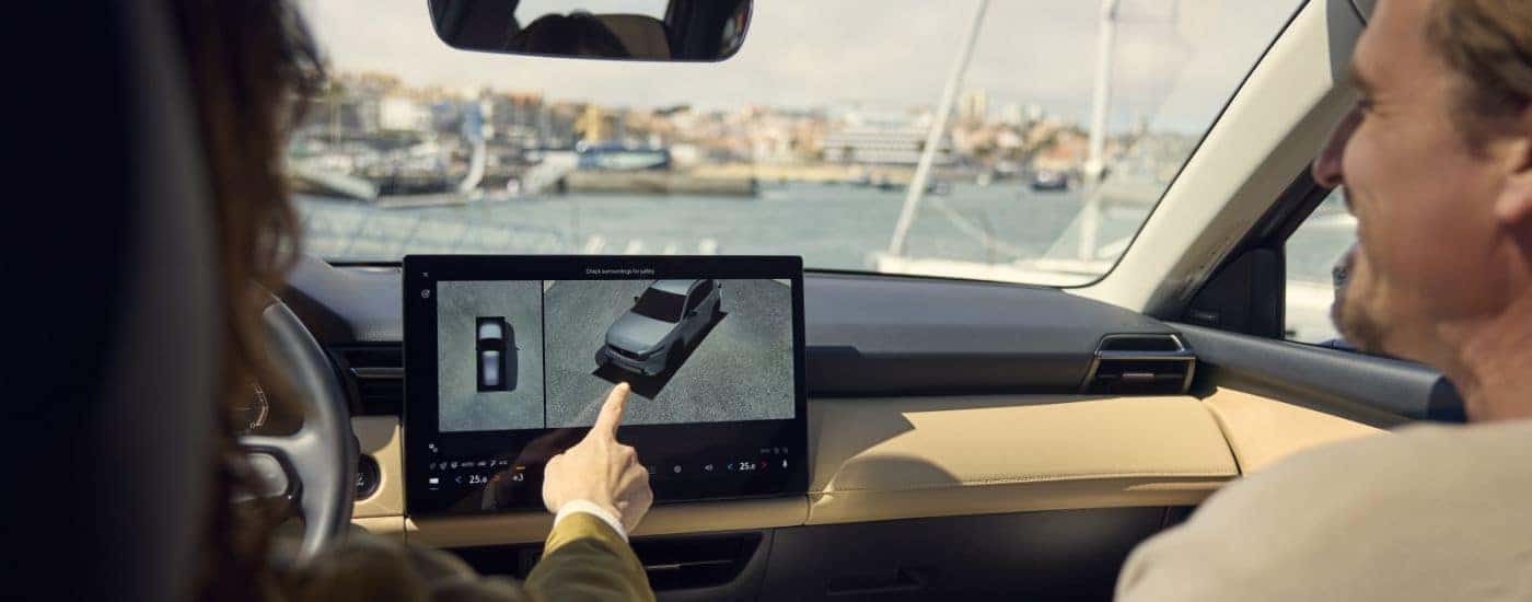 Interior view of a 2026 Mazda CX-5 showing infotainment system.
