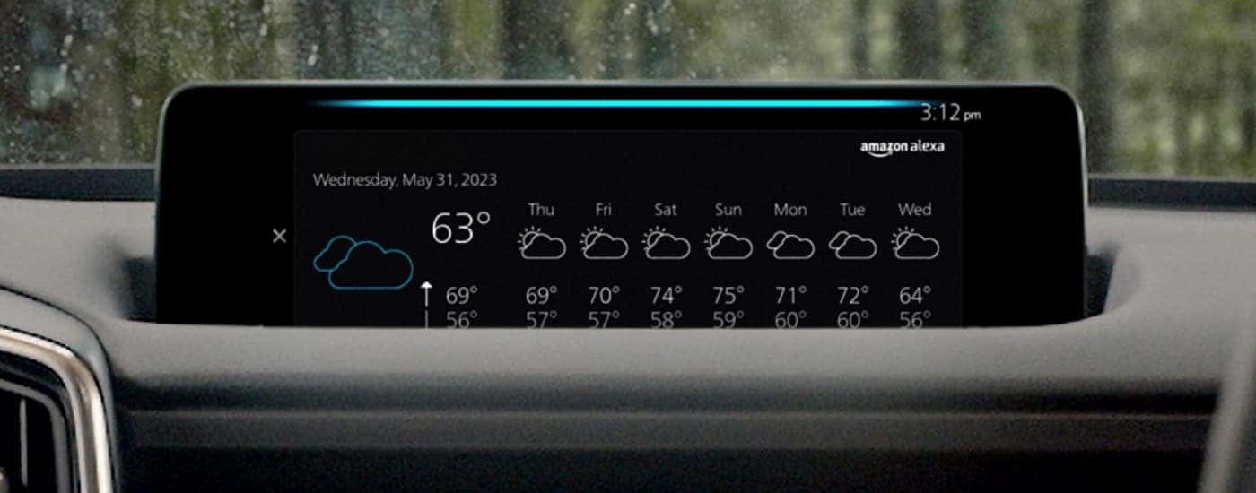Infotainment screen in a 2026 Mazda CX-50 Hybrid