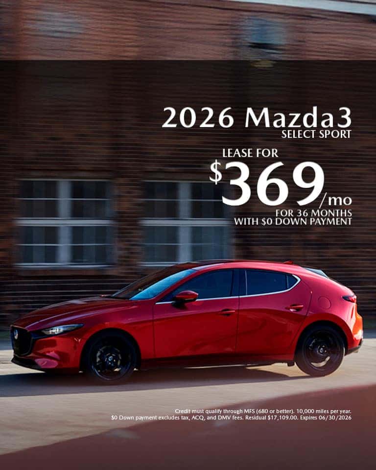 New 2026 Mazda3 Select Sport
