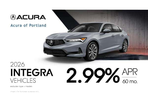 2026 Integra Vehicles (excludes Type S vehicles) 