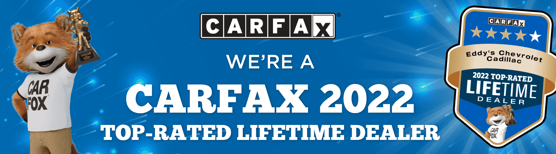 CarFax 2022 Top Rated Lifetime Dealer