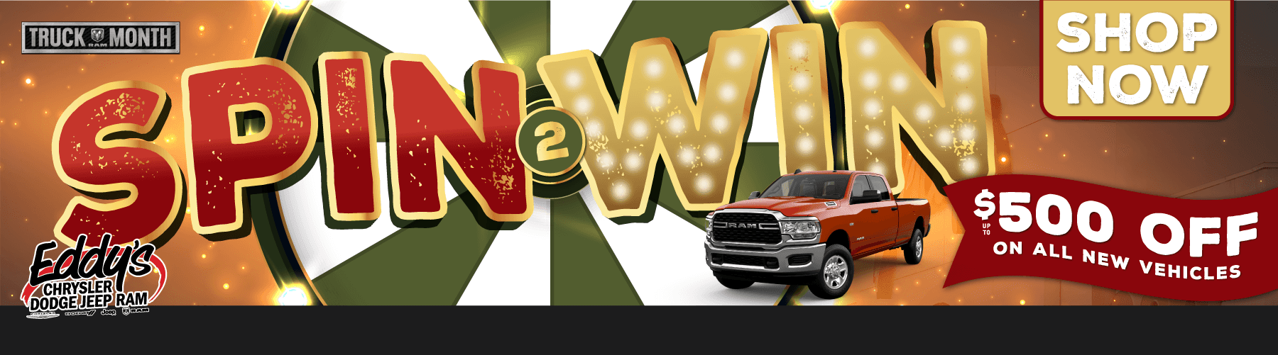 Spin To Win Up To $500 Off Your New Vehicle