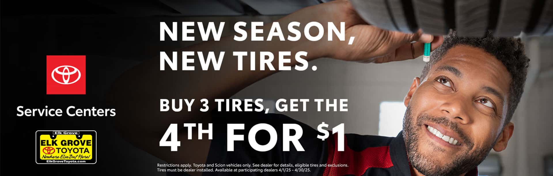 Buy 3 Tires, Get the 4th for $1