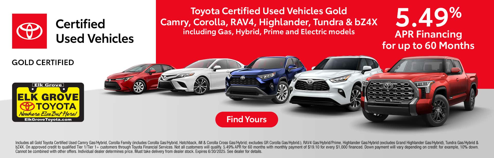 Certified Used Special - 5.49% APR Financing