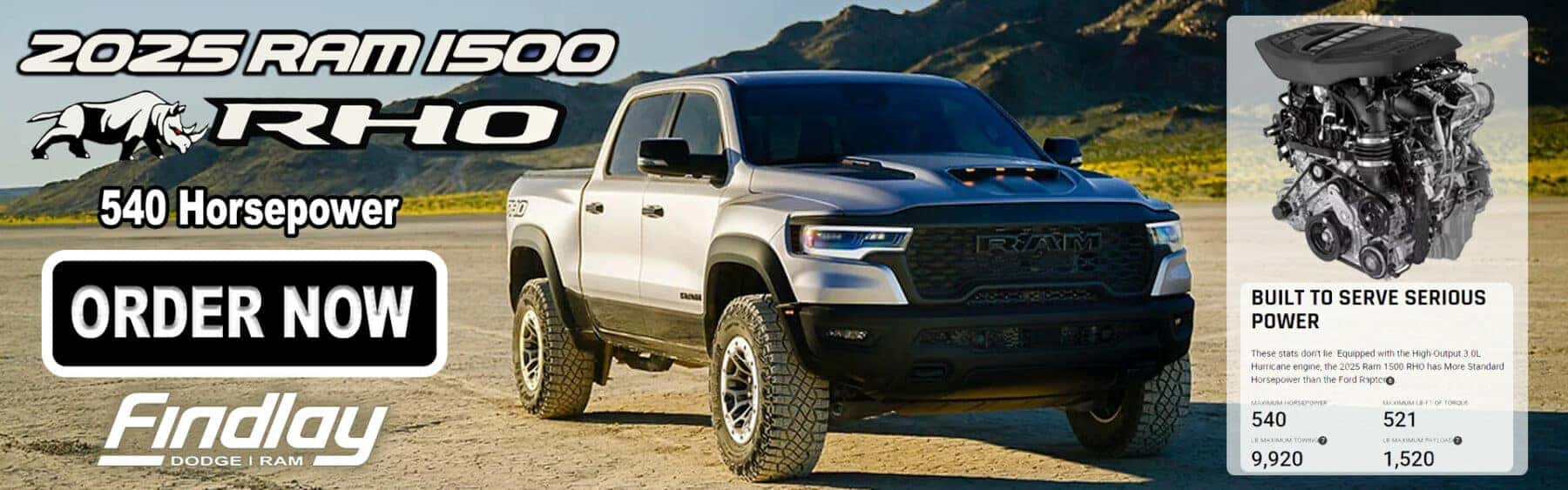2025 Ram 1500 RHO Now Available to Order | Findlay Chrysler Jeep Dodge Ram