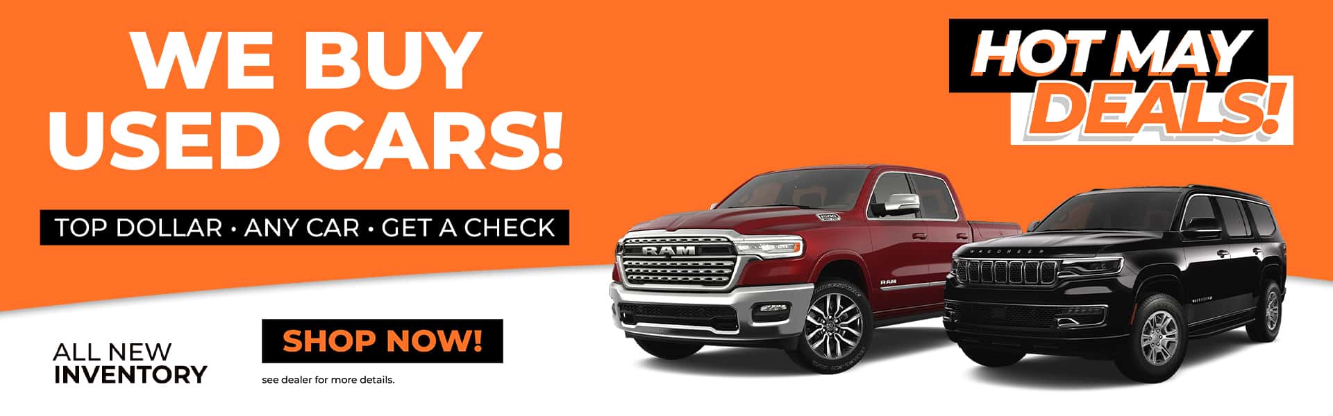 We Buy Cars homepage