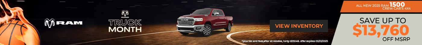 2025 Ram 1500 Crew Cab $13, 760 Off MSRO