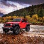 Red Jeep Wrangler Rubicon