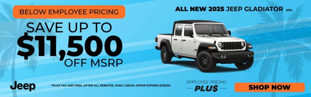 $11,500 Off 2025 Jeep Gladiator