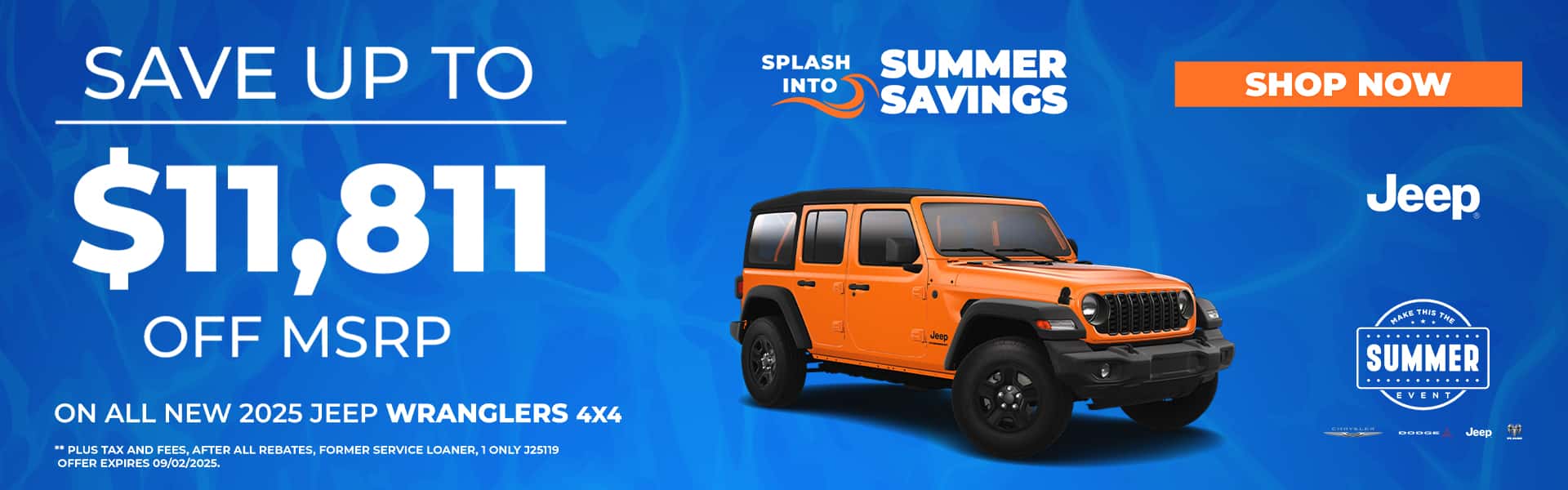 2025 Jeep Wrangler Specials Banner