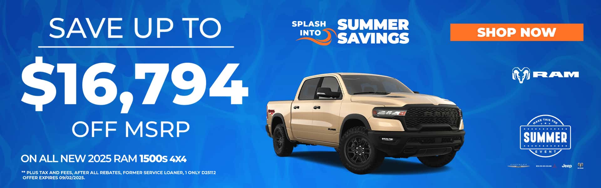 2025 Ram 1500 Specials Banner