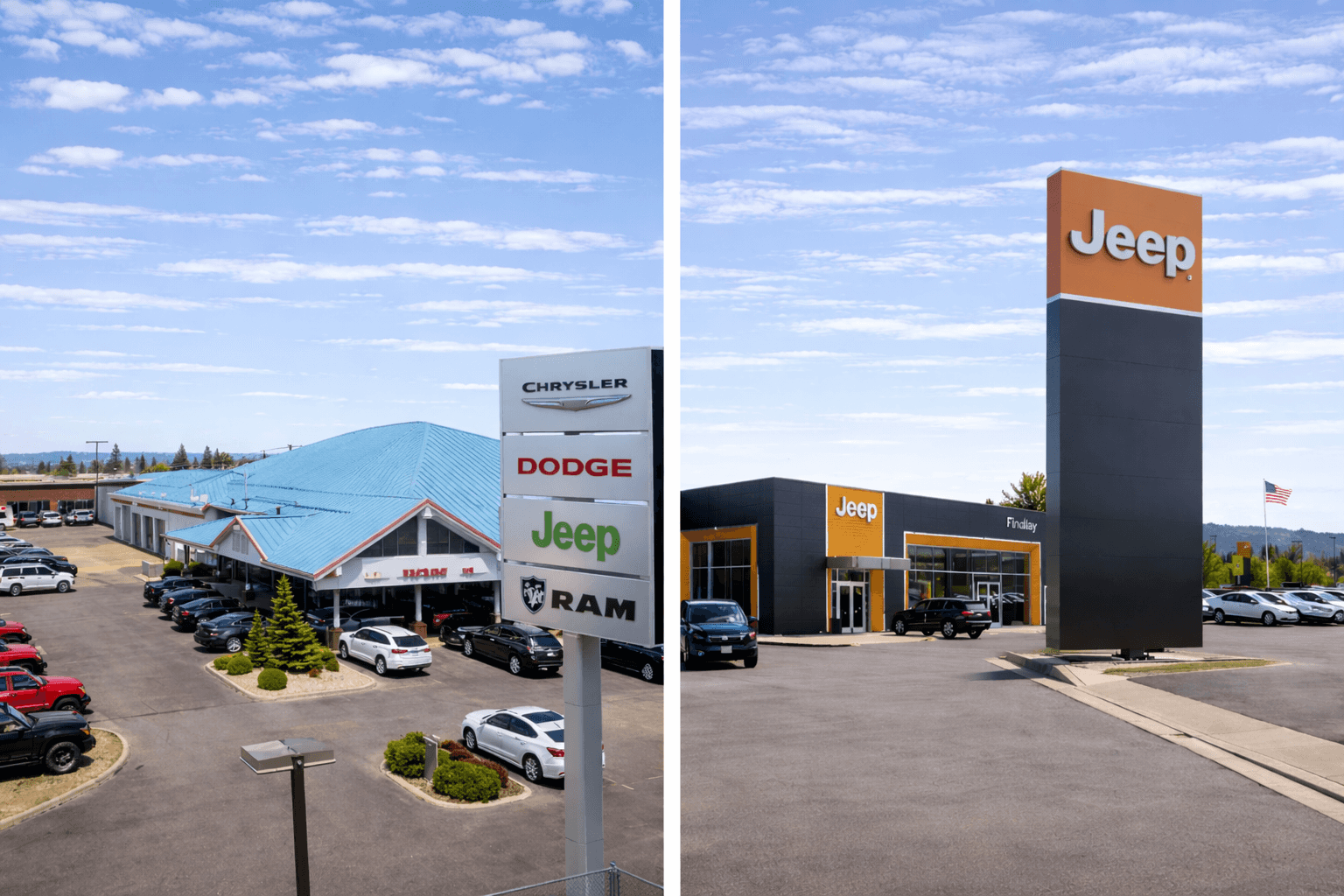 Findlay Post Falls Chrysler Jeep Dodge Ram dealership exterior