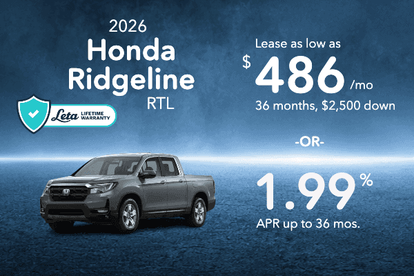 2026 Honda RIDGELINE RTL