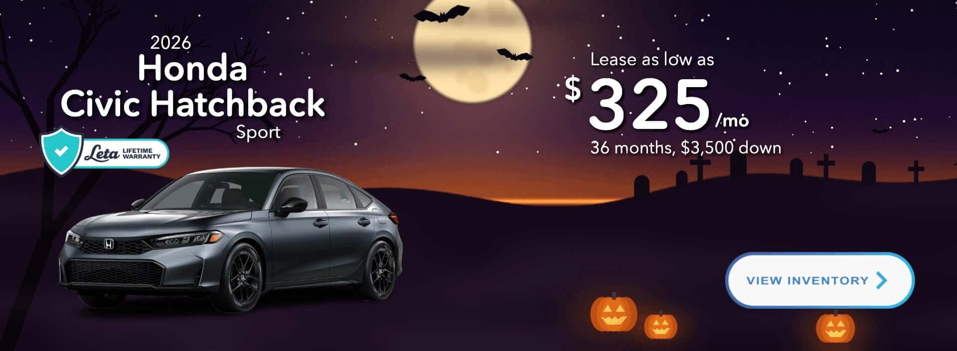 2026 Honda Civic Hatchback Sport lease and APR specials at Frank Leta Honda in O’Fallon, MO