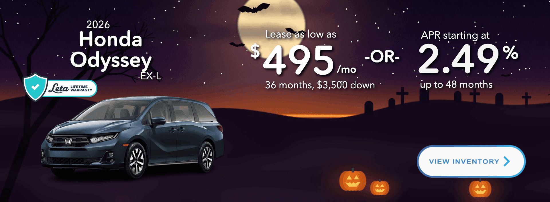 2026 Honda Odyssey lease and APR specials at Frank Leta Honda in O’Fallon, MO