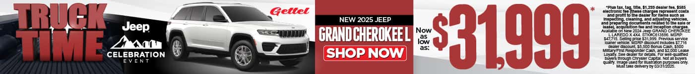 New 2024 Jeep GRAND CHEROKEE L Now as low as $31,999*
