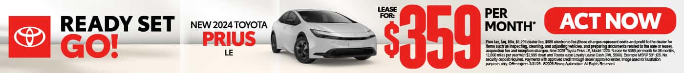 2025 Toyota Prius LE Lease for $359 Per month*