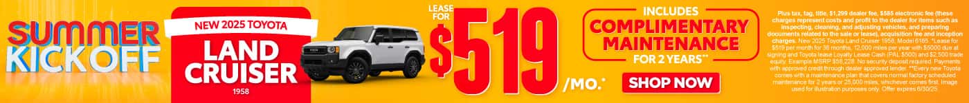 New 2025 Toyota Land Cruiser - Lease for $519/mo* - Shop Now