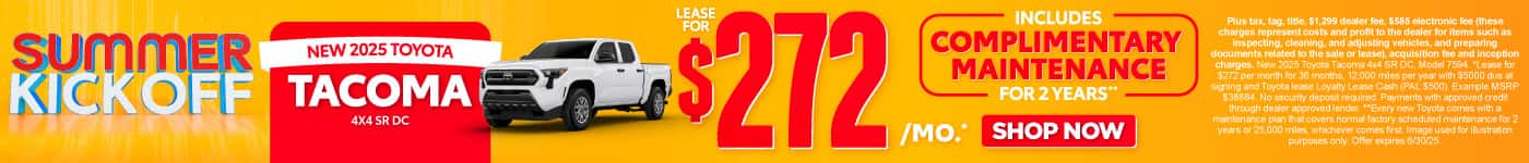 New 2025 Toyota Tacoma - Lease for $272/mo* - Shop Now