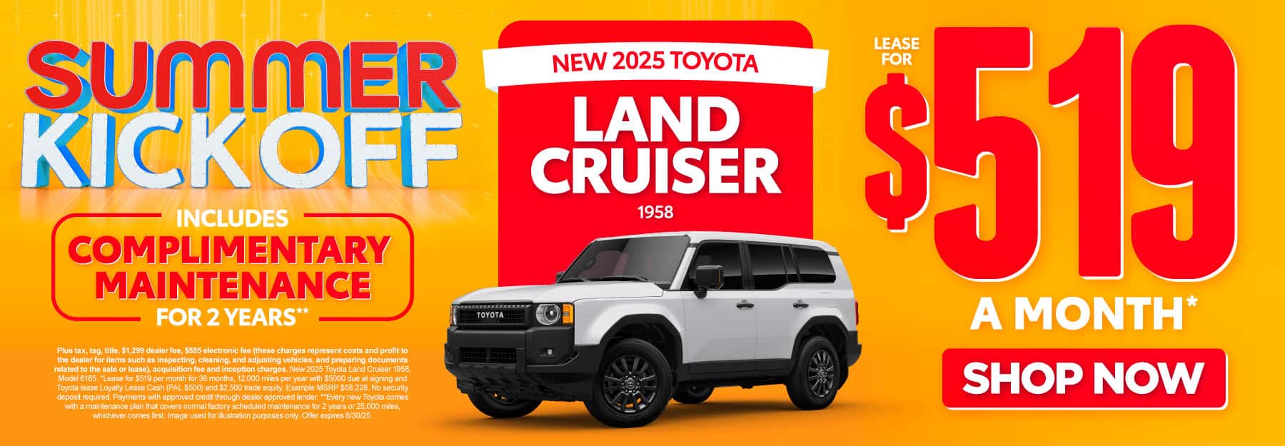 New 2025 Toyota Land Cruiser - Lease for $519/mo* - Shop Now