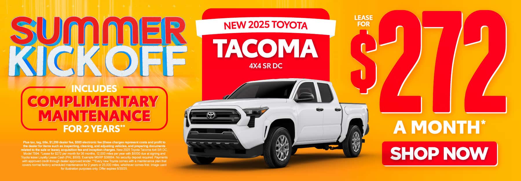 New 2025 Toyota Tacoma - Lease for $272/mo* - Shop Now