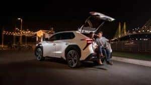 2023 Toyota bZ4X with trunk open
