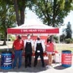 Hamer Toyota Employees with Homeless Veterans Hygiene Kits they made
