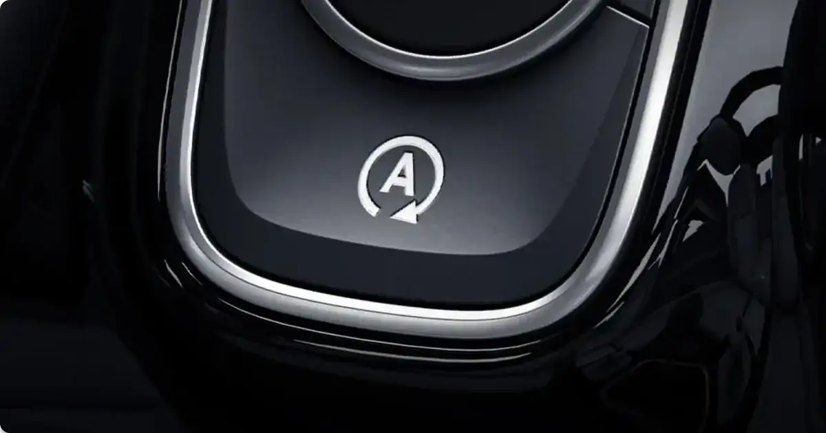 ECO Start/Stop control on the GLA centre console.