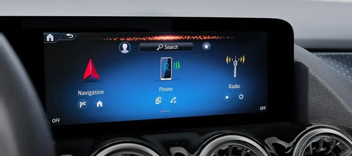 GLA dashboard and centre console.