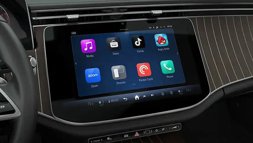 MBUX profile and routine settings shown on the E-Class display.