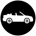 Convertible body style icon