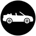 Convertible body style icon