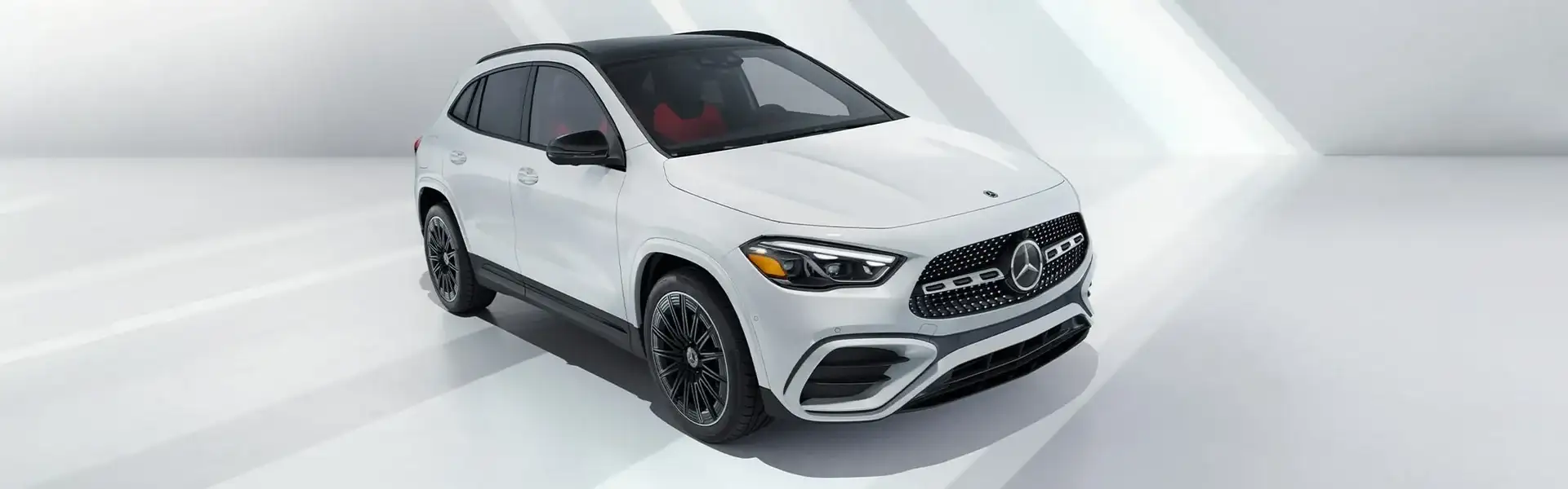 A Mercedes-Benz GLA SUV, wide exterior view