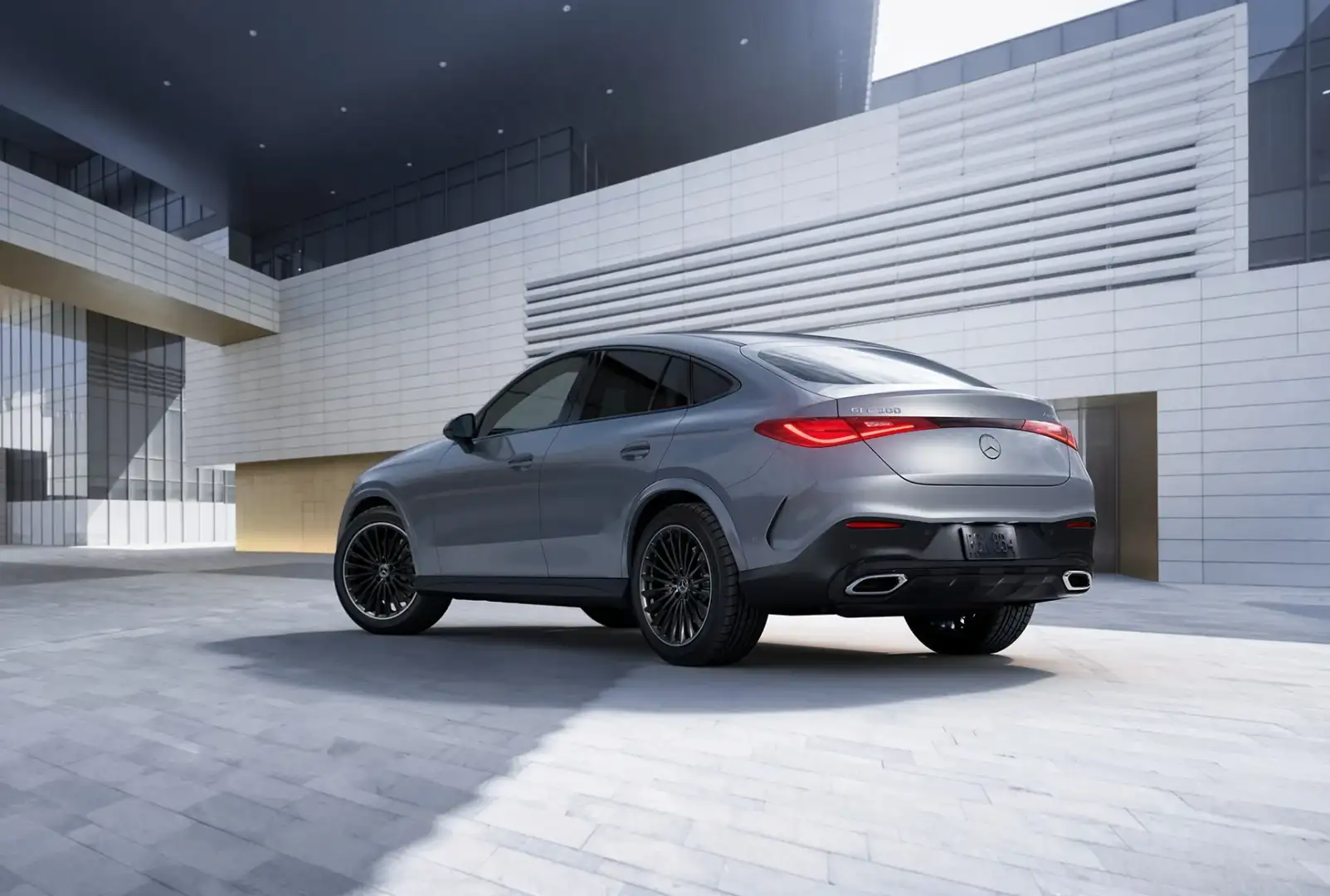 A Mercedes-Benz GLC 300 4MATIC Coupe, detail view
