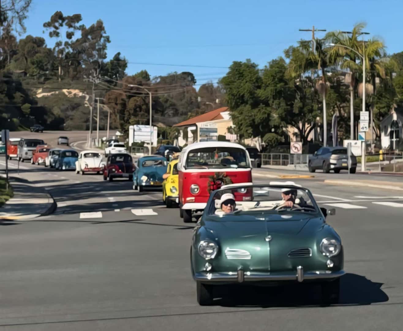 San Diego Vintage VW Christmas Cruise