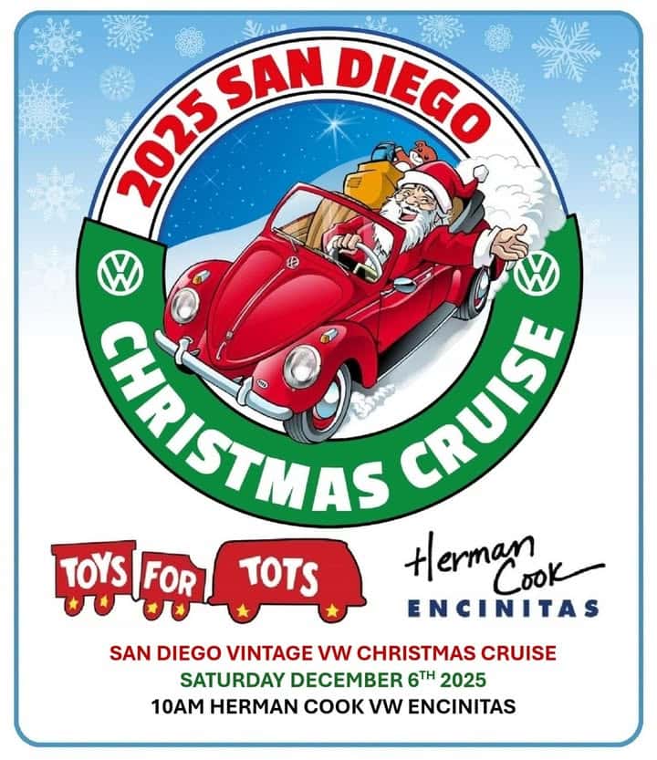 San Diego Vintage VW Christmas Cruise 2025