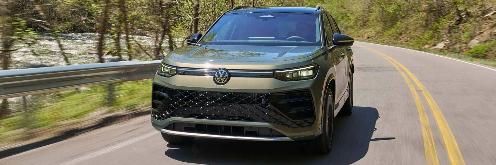 2026 volkswagen tiguan driving on road