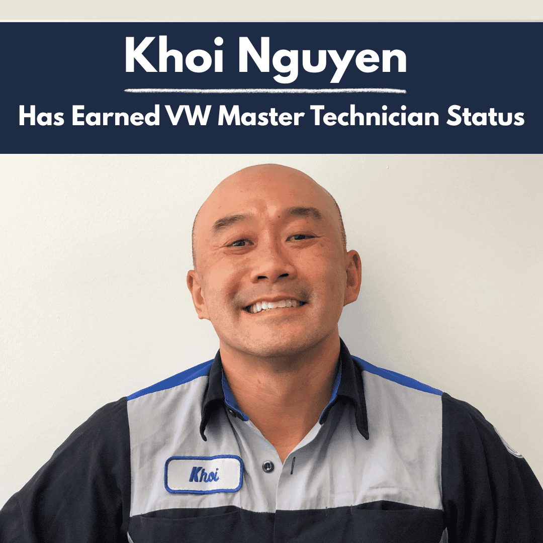 Khoi Nguyen Achieves VW Master Technician Certification