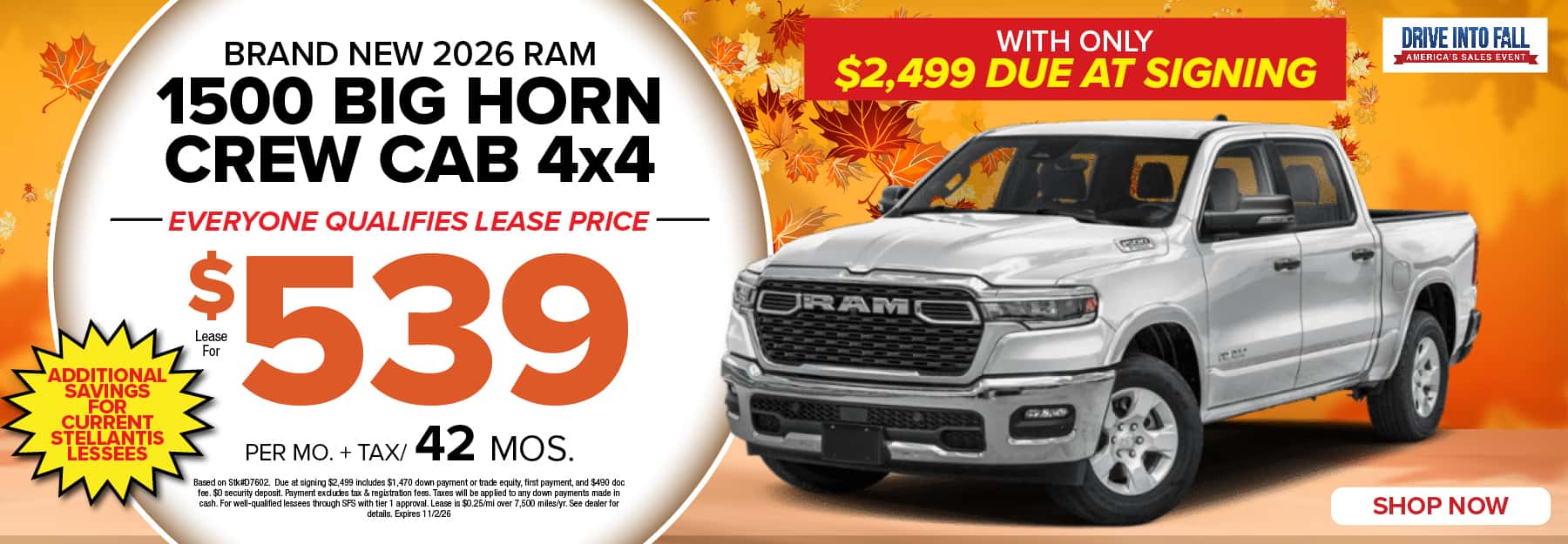 RAM 1500 - $539
