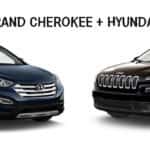 Jeep Grand Cherokee and Hyundai Santa Fe