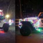 Black Sheep 4x4 Jeep club in a holiday parade