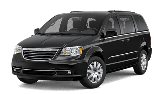 black chrysler minivan