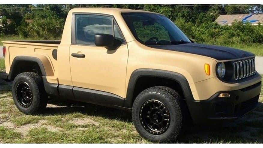 Jeep Renegade Turned Comanche Pickup Truck