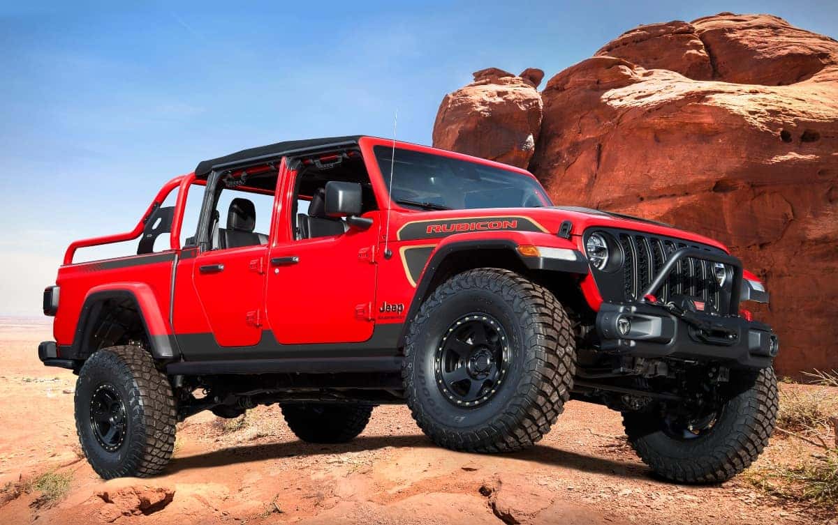 Jeep Gladiator Red Bare Proves A Babe Customization Goes A Long Way